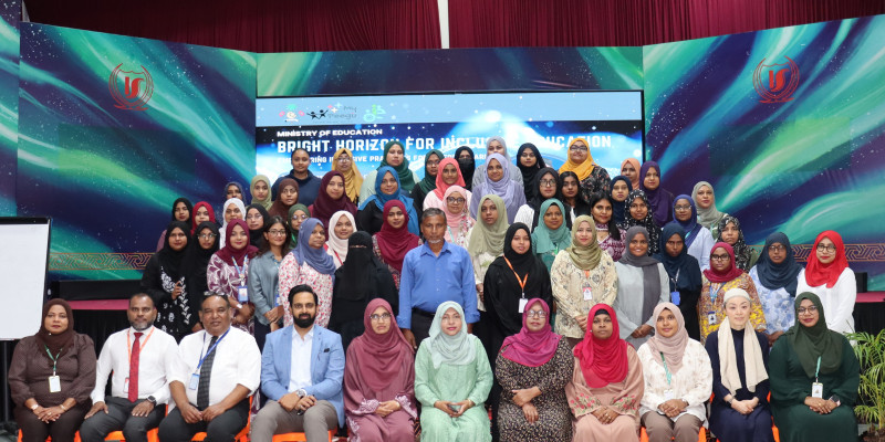 "ބްރައިޓް ހޮރައިޒަން ފޯ އިންކްލޫސިވް އެޑިއުކޭޝަން" ވޯކްޝޮޕްގައި 50 މުދައްރިސުން ބައިވެރިވެއްޖެ